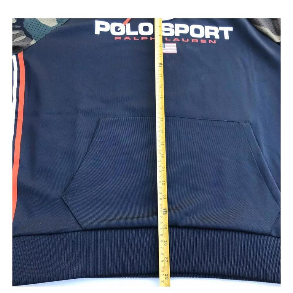 MEN POLO RALPH LAUREN Sport Camo Stadium Casual Hoodie Sweatshirt SZ LARGE - Picture 3 of 6